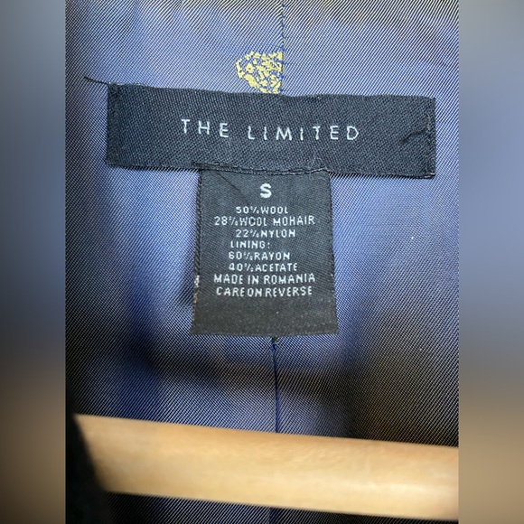 1990s The Limited Wool Mohair blend Longline Overcoat Small - Picture 5 of 13